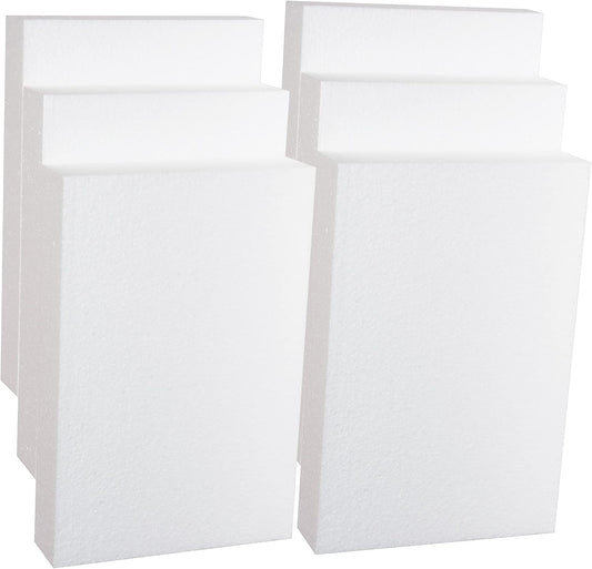 Silverlake 8x12x2 Craft Foam for Styrofoam Block Projects (6-Pack)