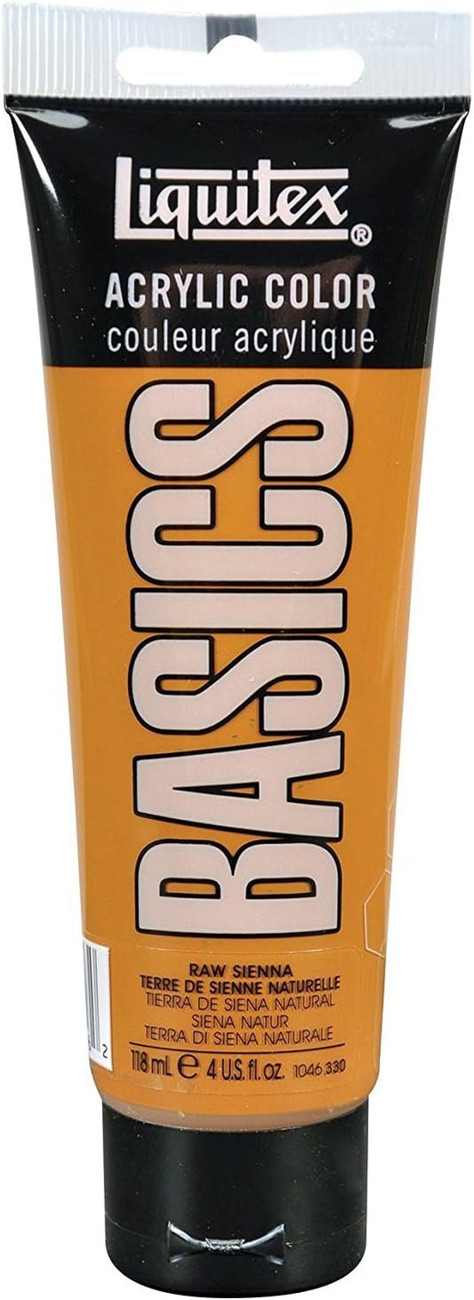 Liquitex BASICS Acrylic Paint, 118ml (4-oz) Tube, Raw Sienna