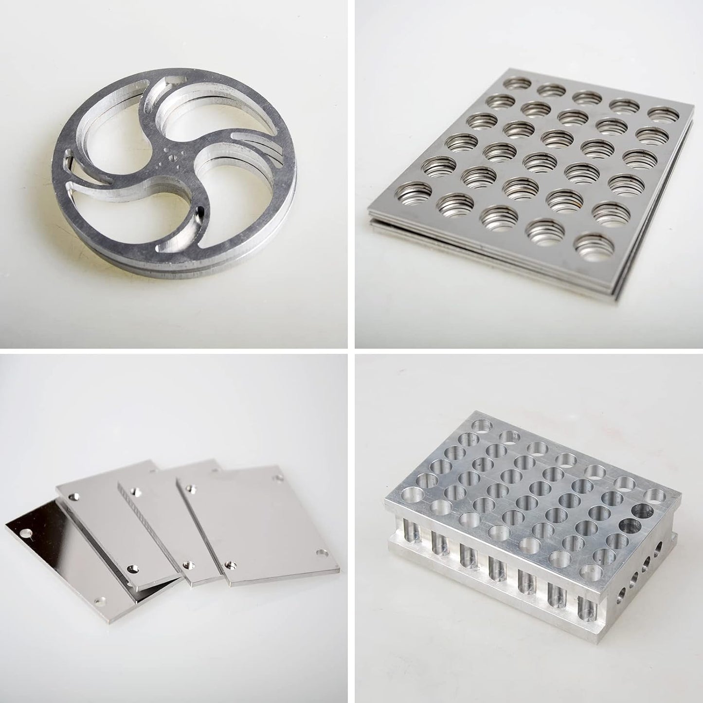 2 Pieces 6061 T651 Aluminum Sheet Metal 12 x 12 x 1/16Inch Thickness Rectangle Metal Plate, 1.5mm Aluminum Sheet, Plate for Crafting, Industry