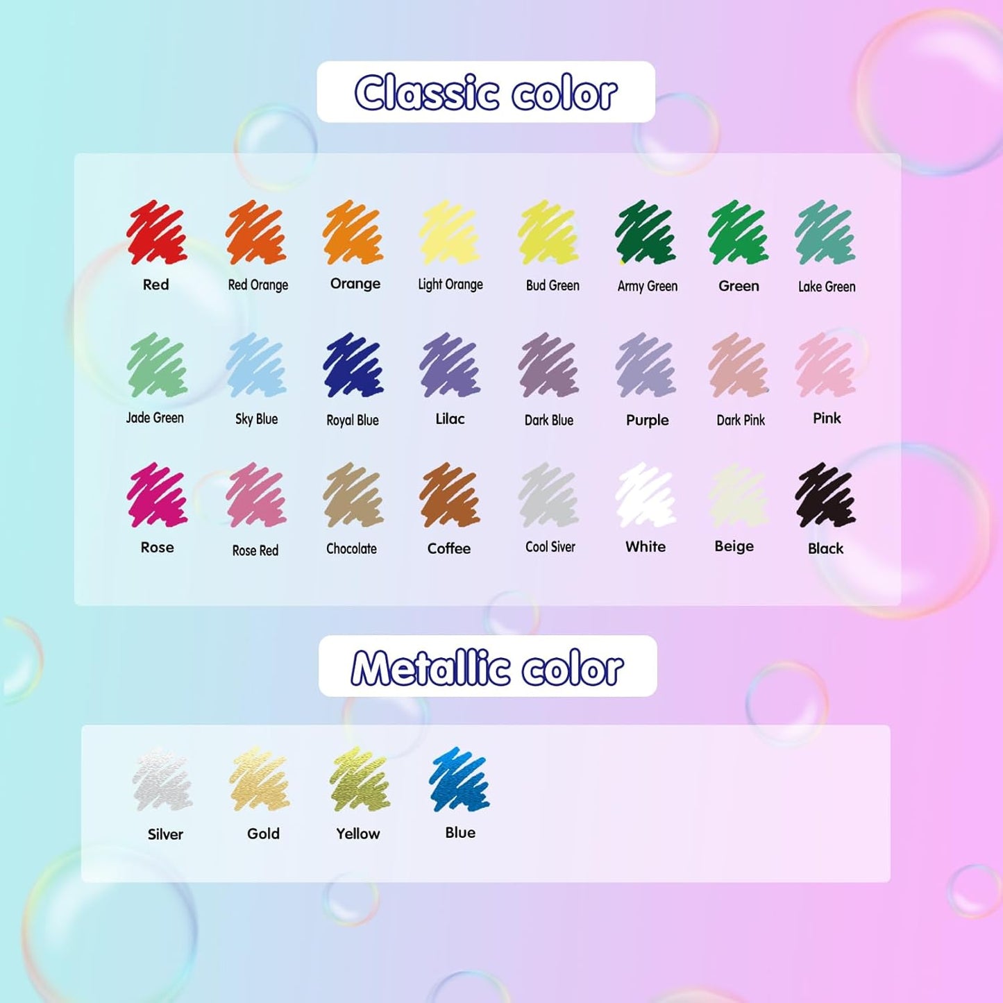 FUMILE 28 Colors Dual Tip Acrylic Paint Marker, Paint Pens paint Markers Fine Tip and Brush Tip for Rock,Wood,Plastic,Glass,Ceramic,Canvas.Acrylic Markers for Adult Coloring Book and Cards