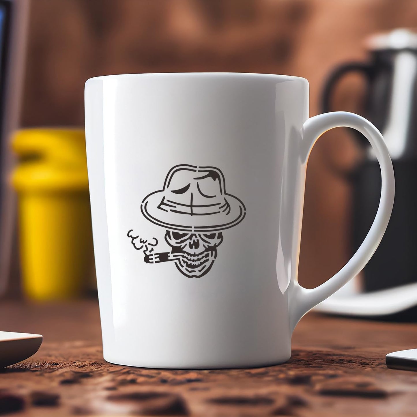 Skulll Stencils for Painting 3inch Reusable Skulls Stencil Template Paint Stencils for Painting on Wood Wall Card Fabrics