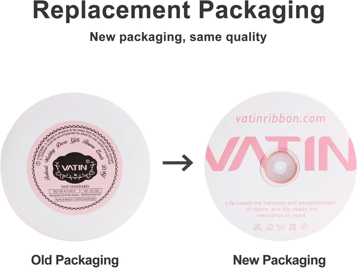 VATIN Double Face Cream Satin Ribbon 3/8" Continuous 50 Yards,Cream Polyester Fabric Ribbon use for Bows Bouquet, Gift Wrapping, Floral Arrangement Wedding Decoration