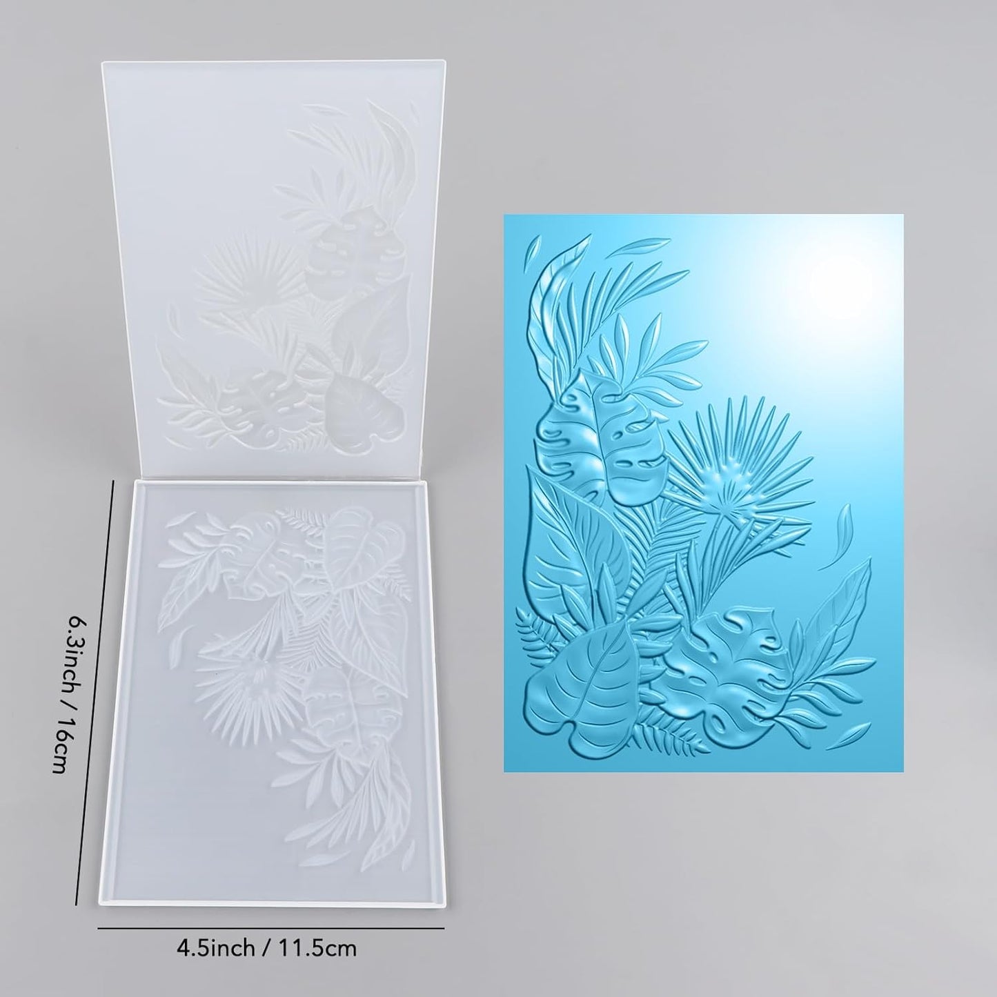 BAOFALI 3D Maple Leaf Embossing Folders for Card Making,Embossing Template Paper Card Embossing Stencil for DIY Scrapbooking Photo Album Card Paper Craft Decoration 6.3" L x 4.5" W