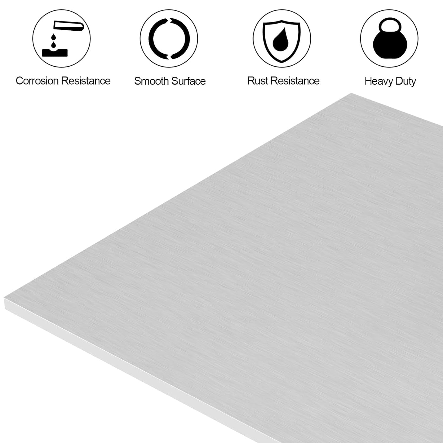 2Pack 6061 T651 Aluminum Sheet Metal 4 x 8 x 1/4 Inch Plain Thin Aluminum Plate Welding Practice kit for Beginners, Heat Treatable Rectangle 6MM Aluminum Metal Plate for Welding, Industrial