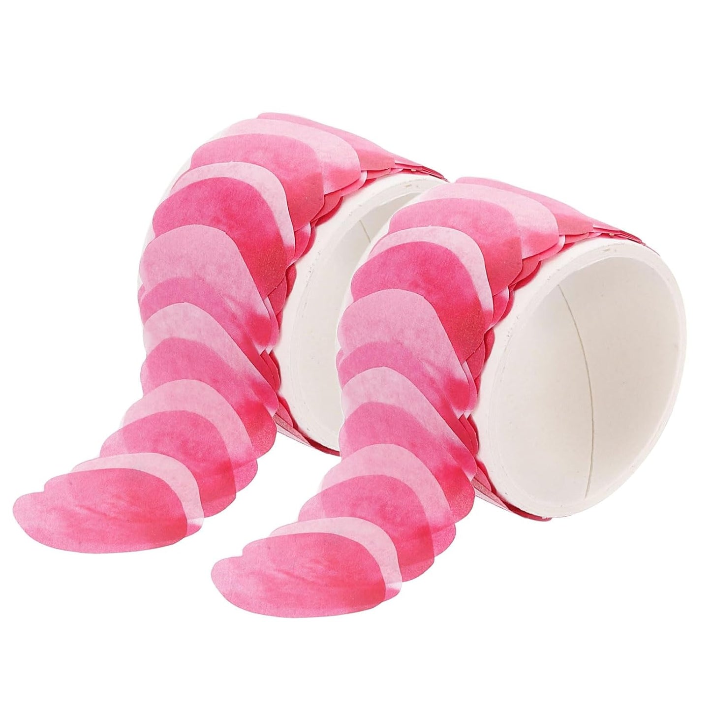 uxcell 2 Rolls Petal Washi Tape, 80 Pieces Floral Decorative Tape Colored Masking Tapes Crafting Supplies for DIY Crafts, Gift Wrapping, Scrapbook, Party Decorations, Small Wine Red