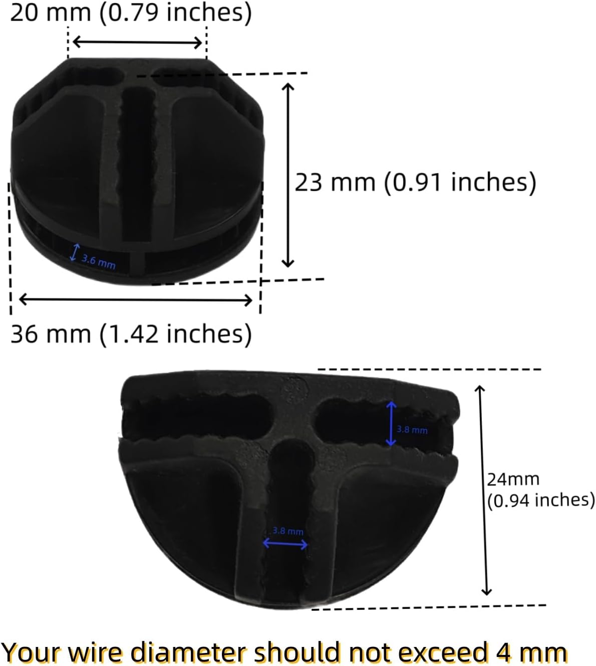 10Pcs Wire Cube Connectors, Black Wire Cube Storage Connectors Half Buckle Wire Grid Cube Shelf Plastic Connectors for Wire Cube Storage Shelving Unit and Modular Closet Organizer, SATONBEYI