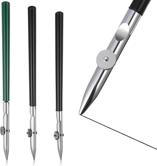 Gatuida 3pcs Adjustable Straight Line Pen, Art Ruling Pen for Masking Fluid, Fine Lines Drawing Tool, Black (Size L, M, S, 1pc Each)