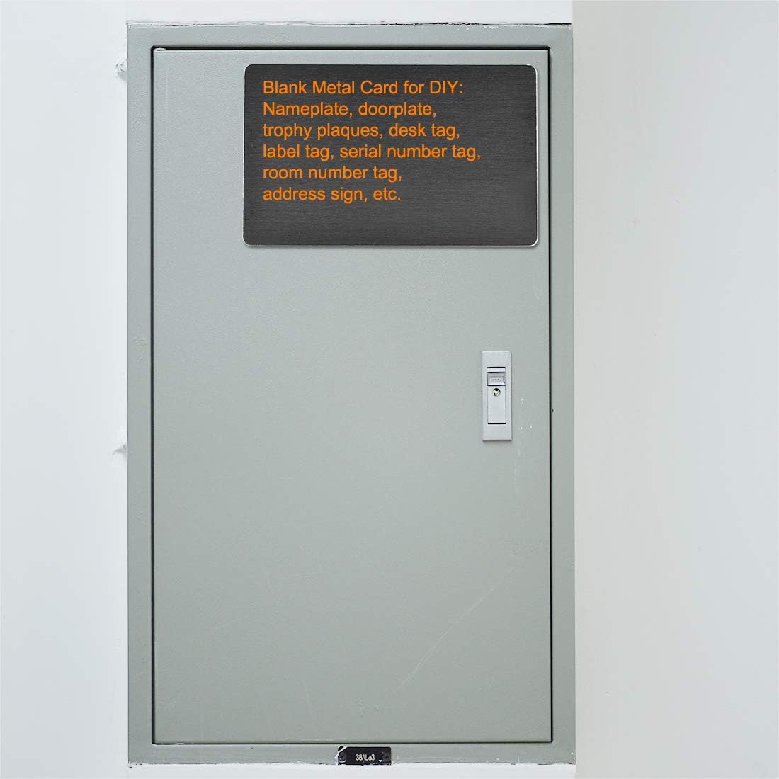 uxcell Blank Metal Card 88x53x1mm Anodized Aluminum Plate for DIY Laser Printing Engraving Black 5 Pcs