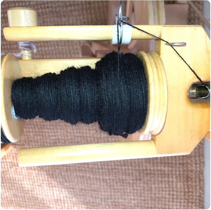 Colored Natural Wool roving, 1 lb. Best Wool for Needle Felting, Wet Felting, handcrafts and Spinning. (Total Black, 1 lb)