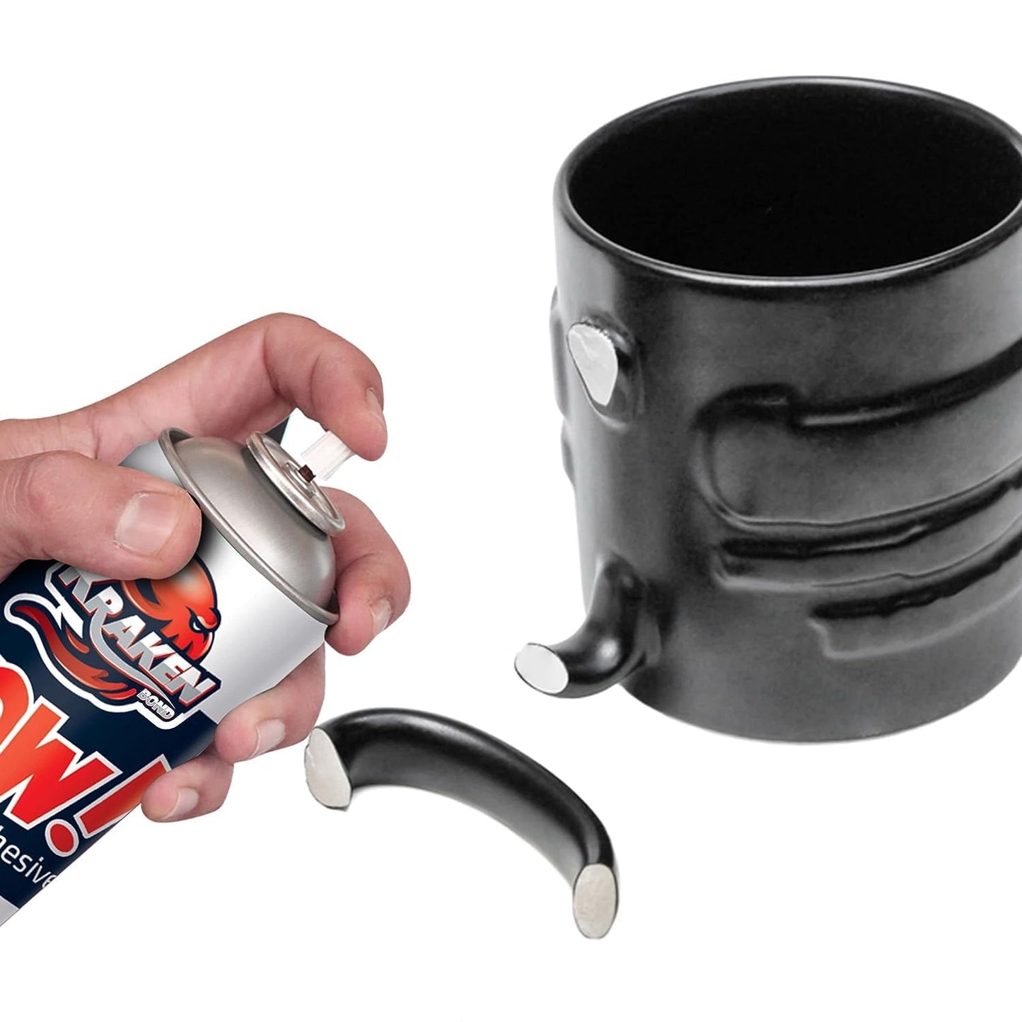 KRAKEN BOND Wow! Spray Adhesive Activator(1X16.9 Oz.) - Cyanoacrylate Super Glue Accelerator Spray for Plastic, Metal, Wood & PVC, CA Glue Activator | 1 Pack