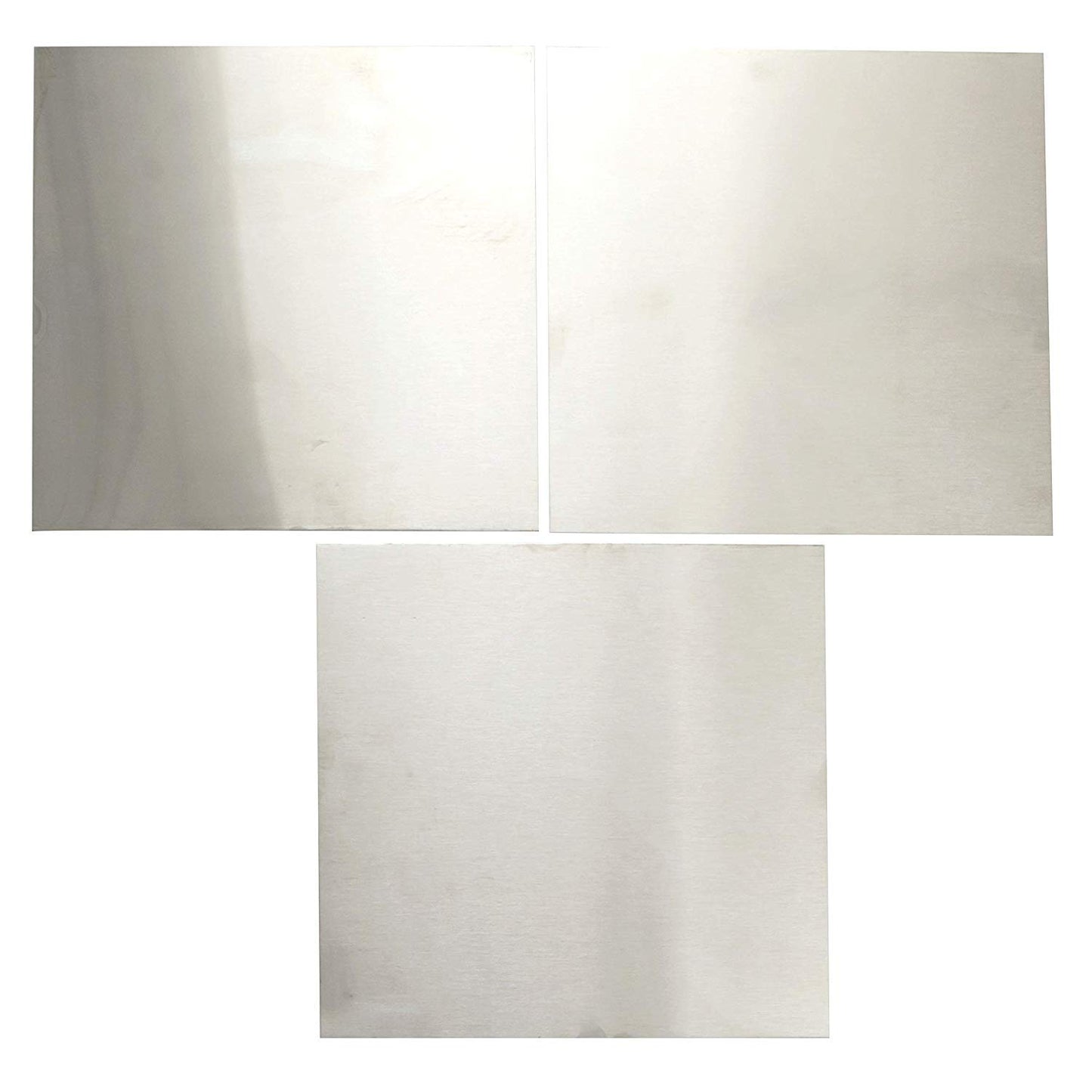 EAGLE 1: 12" x 12" 26 Gauge Sheet Metal Squares (3 Pack Per Order, Multiple Colors) Great for Arts, Crafts, DIY Home or Work Projects (6" X 6", Stainless Steel)