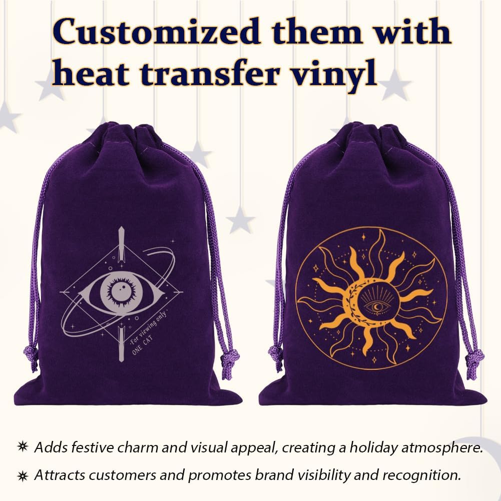 Shintop 20pcs Velvet Bags with Drawstring, 4x6 inch Purple Jewelry Bags Gift Pouches for Dice, Crystals, Tarot Cards