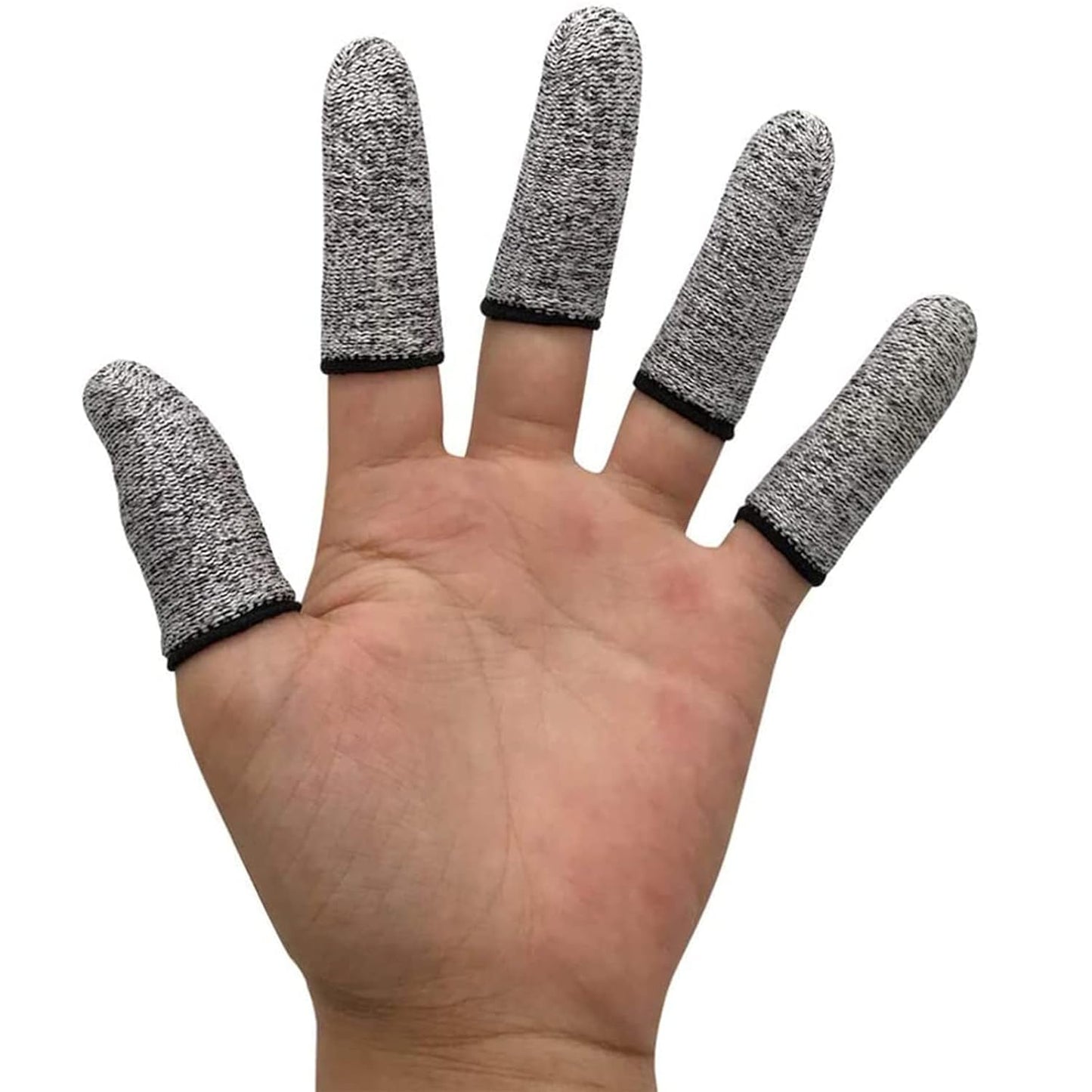 JADE KIT 40 PCS Finger Cots Cut Resistant Protector, Finger Covers for Cuts, Gloves Life Extender, Cut Resistant Finger Protectors for Kitchen, Work, Sculpture, Anti-Slip, Reusable