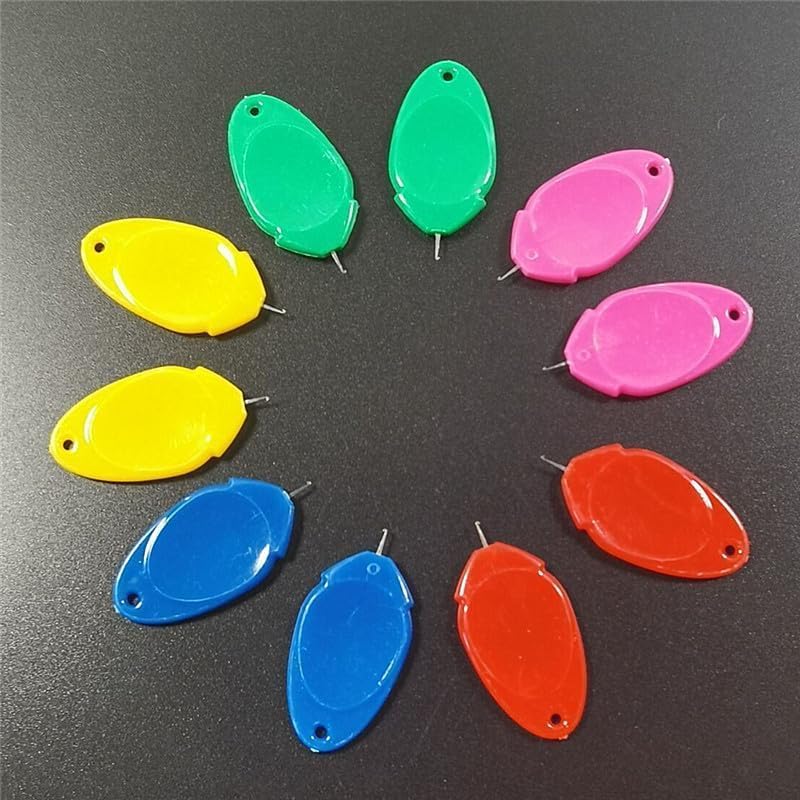Sewing Machine Needle Threader,2024 New Plastic Needle Threaders,Simple Needle Threader Tool for Hand Sewing,Simple Quick Sewing Machine Needle Threader (Random Color) (20 PCS)