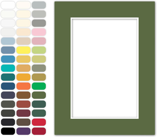 Poster Master Dill Matboard – 4-Ply Acid-Free Picture Mat Board with 45° Beveled Cut, Made in USA, Custom Cut to Any Size, 1/16" Thickness for Framing & Displays