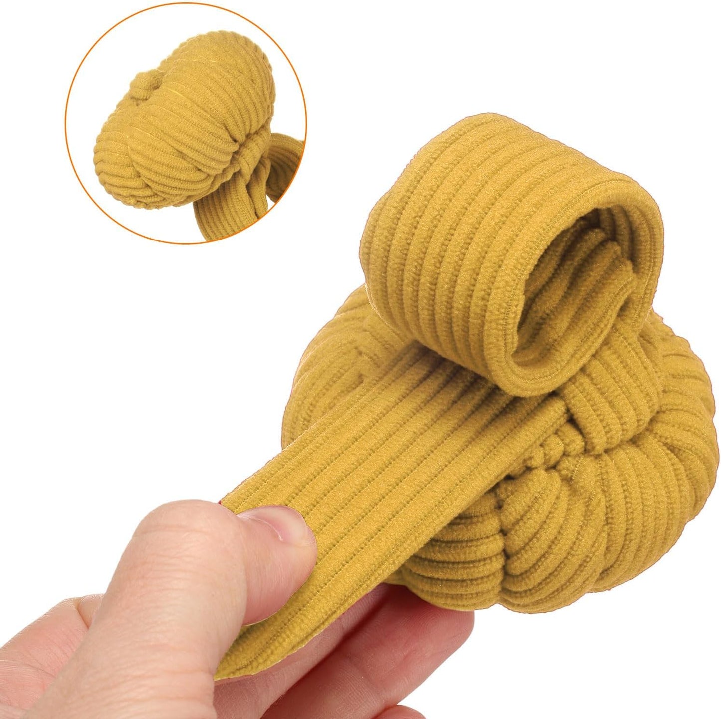 HARFINGTON Wrist Pin Cushions, Sewing Needle Pin Cushion Adjustable Strap with Elastic Strap Finger Ring Pincushions Fit All Wrist Sizes for Sewing Quilting Needlework DIY Crafts, Yellow/Blue