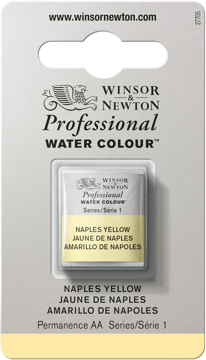 Winsor & Newton Professional Water Colour Paint, Half Pan, Naples Yellow