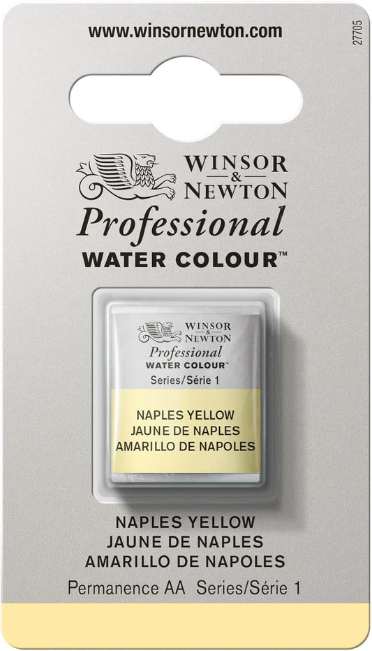 Winsor & Newton Professional Water Colour Paint, Half Pan, Naples Yellow