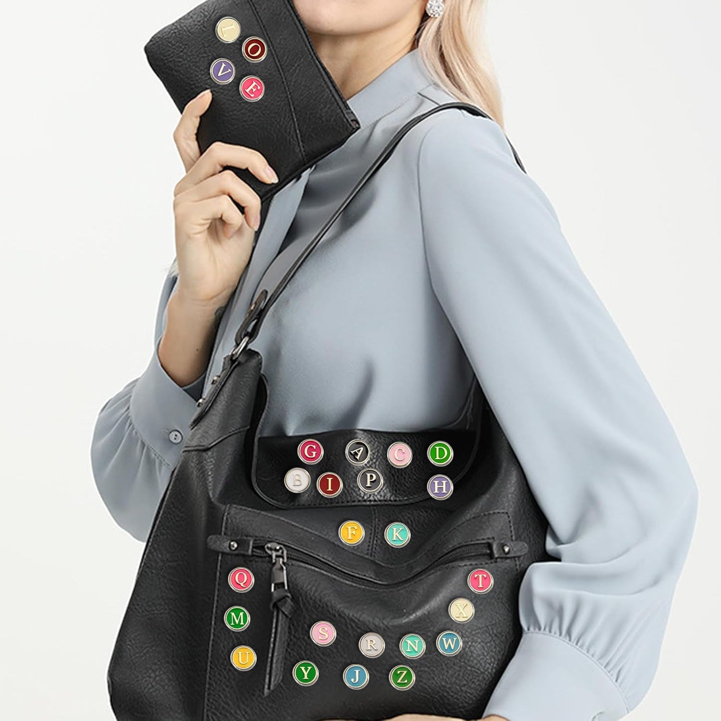 26 Pcs Enamel Letters Brooches Pins for Women Colorful Alphabet Brooch Initial Lapel Pin Badge Alphabet Crafts Breastpin Jewelry Gift for Women Men Clothing Bags Backpacks Jackets Hat