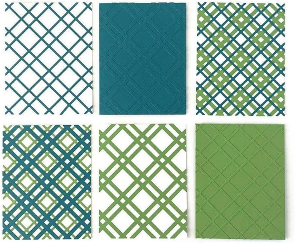 Mvchifay Cutting Dies Metal Stencils Scrapbooking Tool DIY Craft Carbon Steel Embossing Template for Paper Card Making (Rhombus Layer-14.3x11cm)