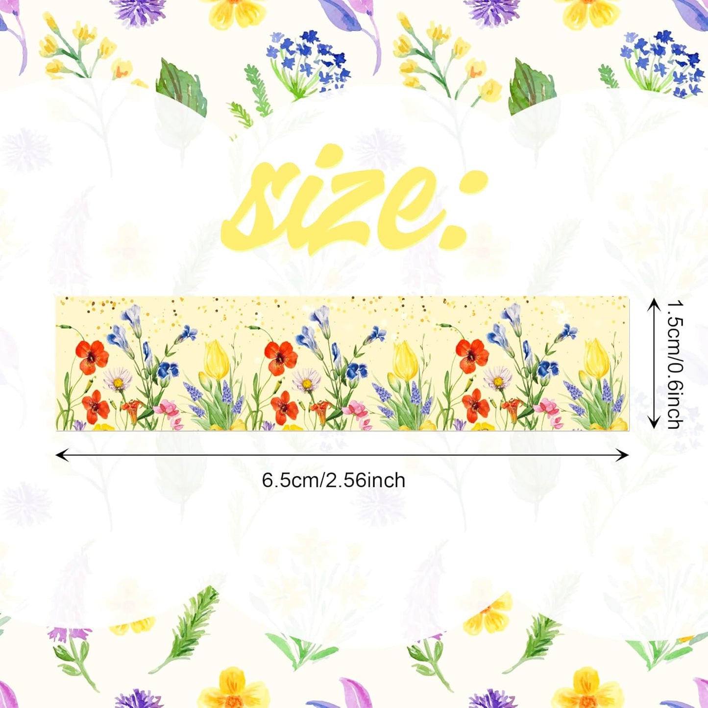 Adirasenotek 12 Rolls Floral Washi Tape Set,Butterfly Flower Washi Tape Decorative Paper Stickers Decorative Tape,DIY Art Crafts Wrapping Decor for Gifts Wrapping