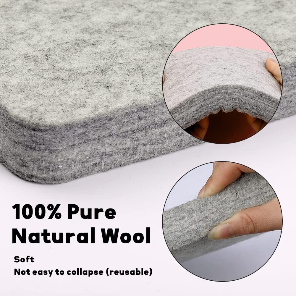 Mayboos Needle Felting Kit,Needle Felting Pad,Needle Felting Tool with 6"x6"Needle Felting Mat,Felting Needles for Wool,Leather Finger Guards,Good for Any Felting