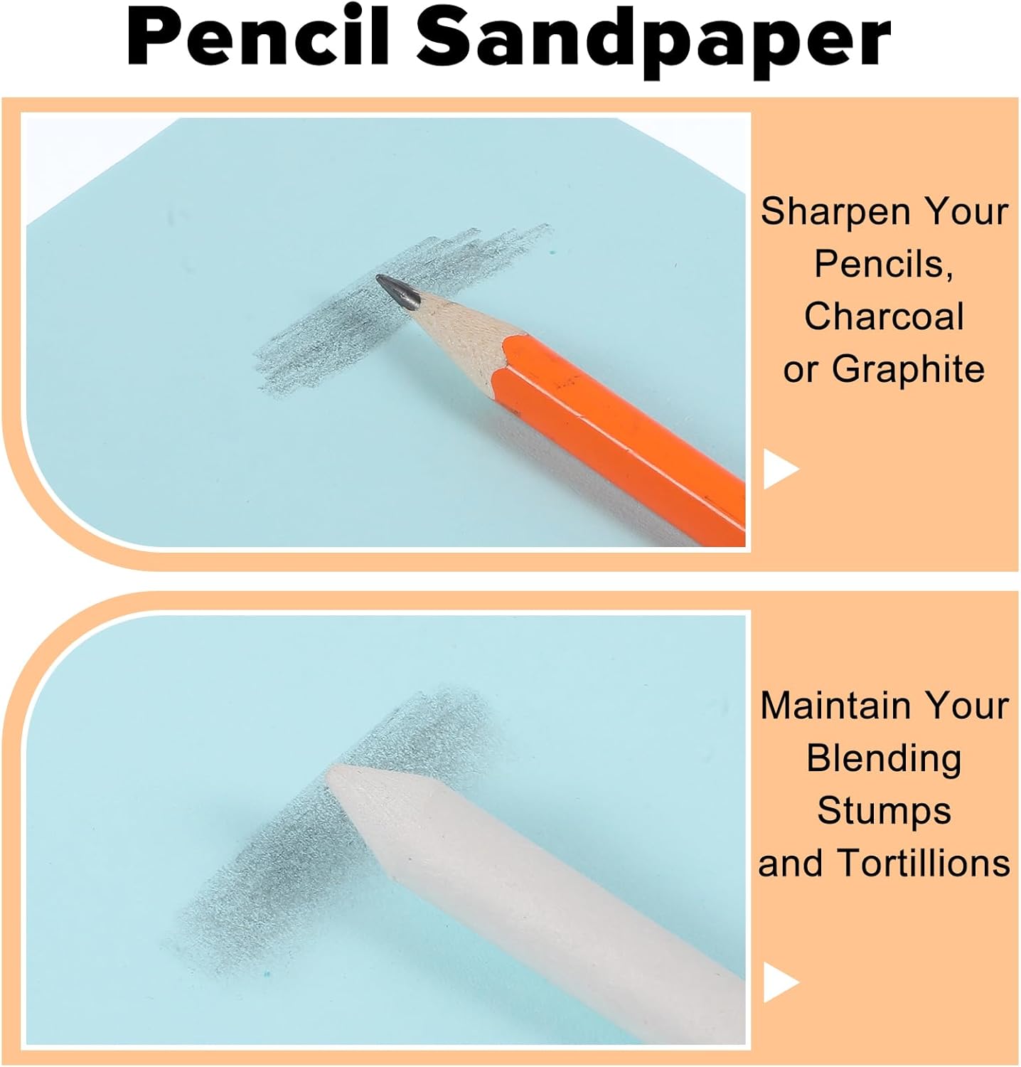 18 PCS Blending Stumps Set，Ymapinc Oil Pastels Blenders & Shading Tools 6 Sizes for Charcoal Drawing Sketching Special Tortillions Blending Tools Art Supplies