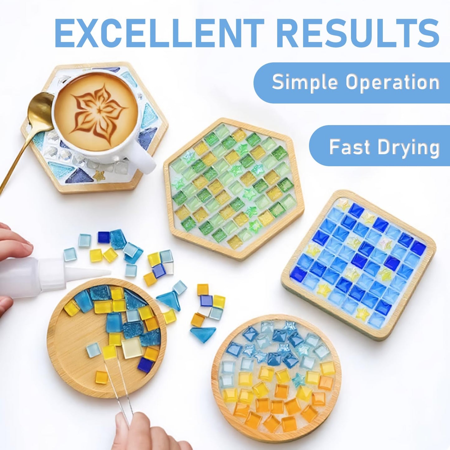 Mosaic Crystal Grout – Ultimate Grouting Solution & DIY Craft Essential for Mosaic Tile Projects, Handmade Art, & Home Decor (12.3oz)