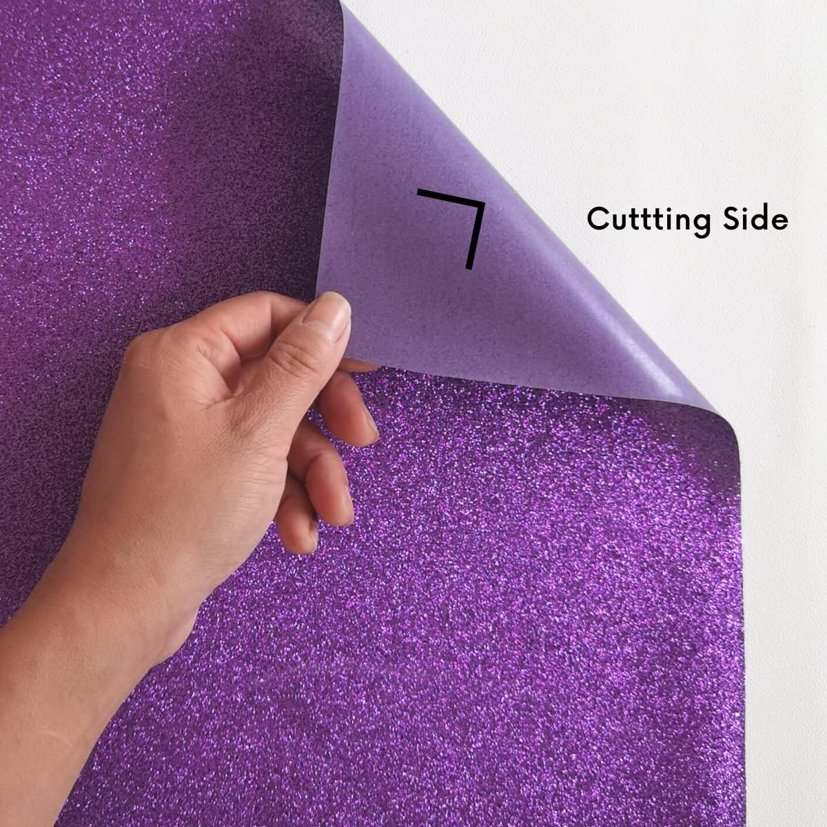 Purple Glitter HTV Heat Transfer Vinyl Bundle 8 sheets-12 x12 Iron on Vinyl for T Shirts Hats Clothing Compatible with Cricut Cameo Heat Press Machine