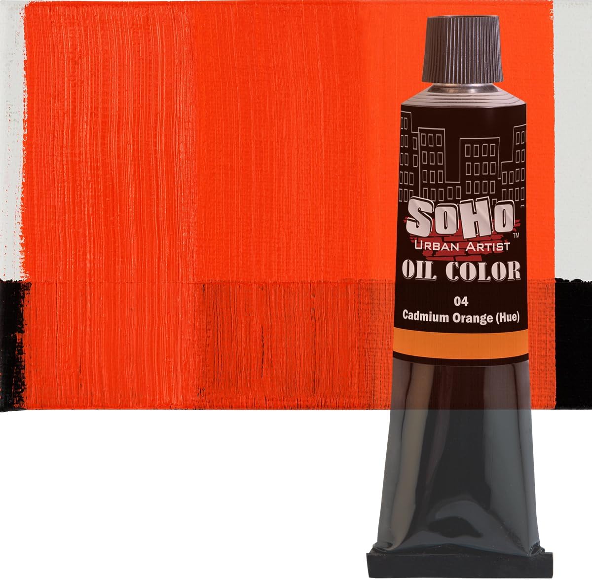 Soho Urban Artist Oil Paint - Cadmium Orange Hue, 170 ml Tube - Best Valued Oil Colors for Painting, Excellent Pigment Load