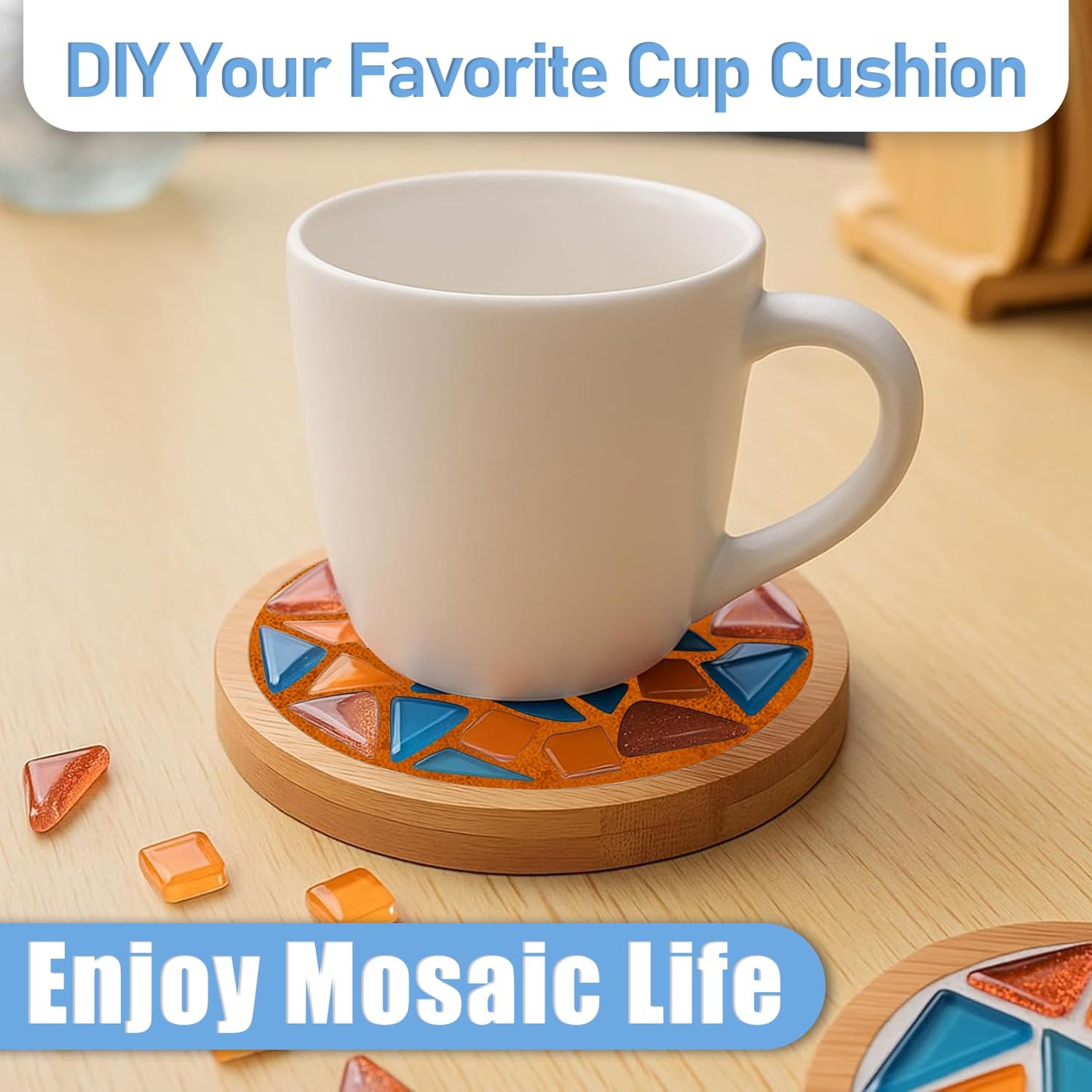 Mosaic Crystal Grout, Mosaics Tile Tools, Mosaic Tile Accessories – Essential for Handmade Grouting and Perfect for DIY Craft Projects (Orange Red, 4.5oz)