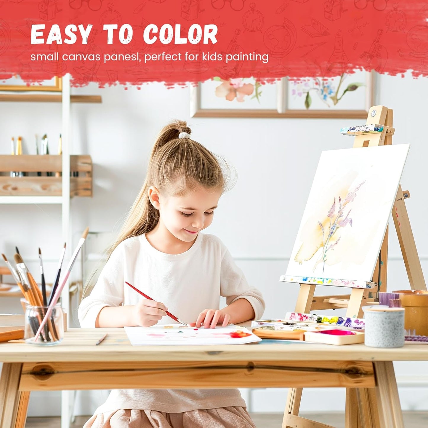 Simetufy 28 Pack Canvas Boards for Painting 5 x 7 inch, Blank Canvas Panels- Gesso Primed Acid-Free 100% Cotton for Acrylics Oil Watercolor Tempera Paints