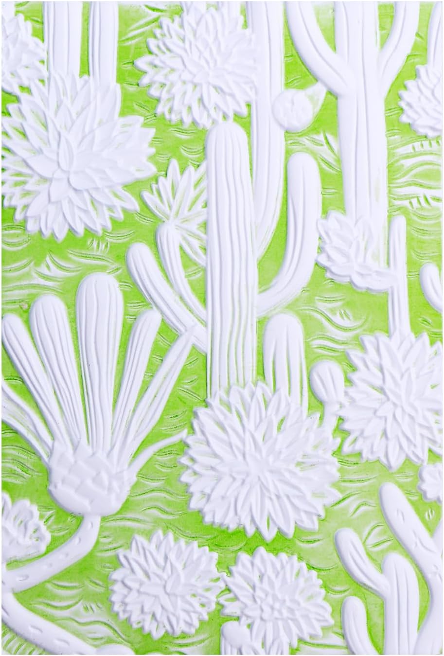 BAOFALI 3D Embossing Folder for Card Making,Beautiful Cactus and FlowerClear Plastic Texture Fades Embossing Folder Template for Scrapbooking Cardstock Album DIY Decoration Paper Crafting 6.3x4.5inch