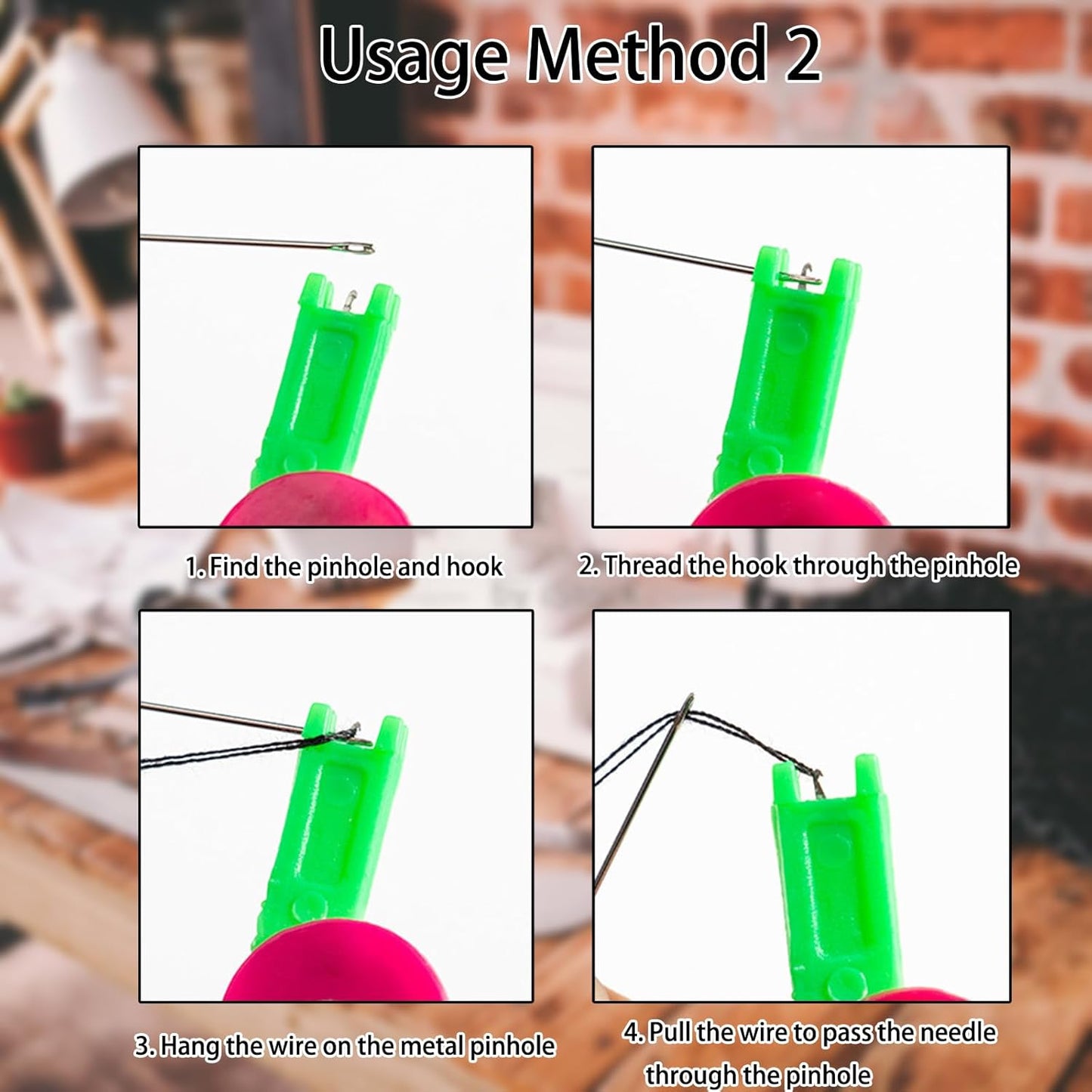 Automatic Needle Threader - 2025 New Plastic Quick-Loop Device for Hand Sewing, Embroidery, & Cross-Stitch Crafts, Universal Compatibility Across Various Sewing Machines (9)