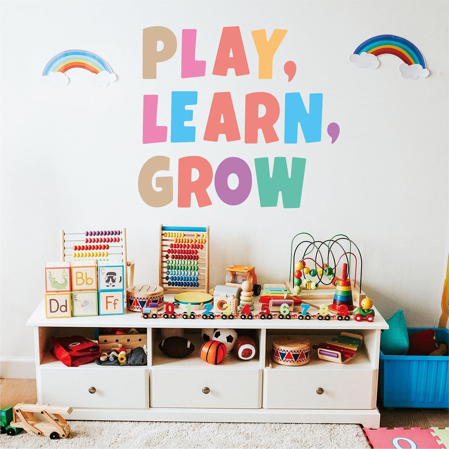 Bemeol Letter Stickers 351 Pieces 4 Inch Bulletin Board Letters Alphabet Cutout Letter for Bulletin Board Display Home Classroom School Decor(Colorful)