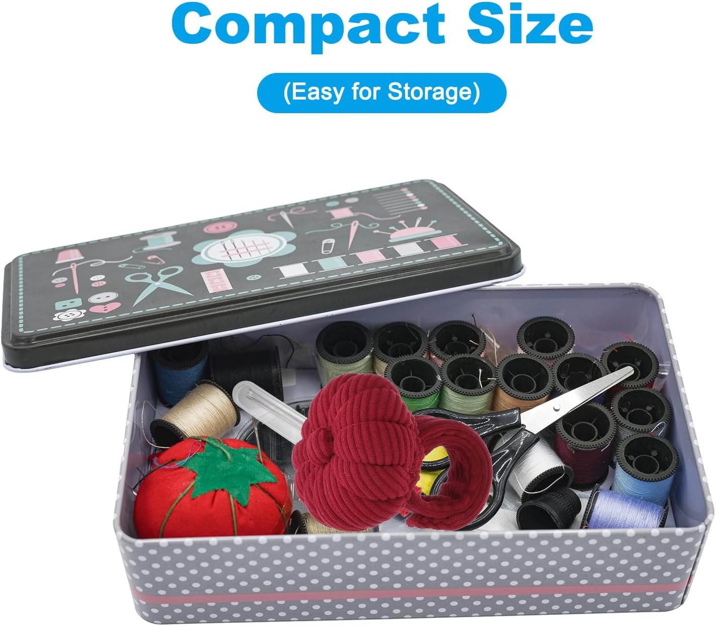 PATIKIL Wrist Pumpkin Pin Cushion, Snap Pin Cushion with Elastic Strap Ring Portable Embroidery Needle Pin Storage for Hand Craft Knitting, Red