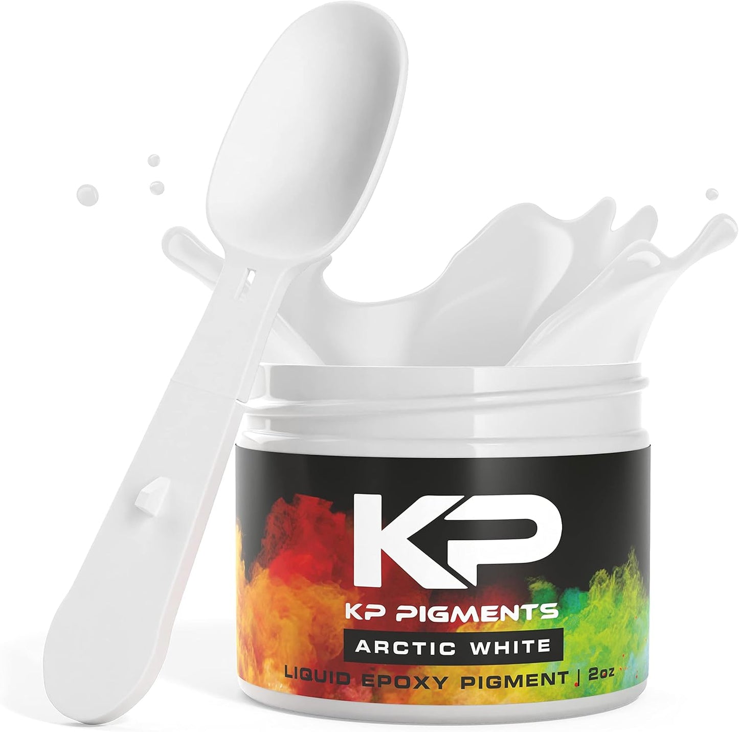 Epoxy Pigment Paste for Epoxy Resin, Tint/Pigment Paste with Spoon for Arts and Crafts, Jewelry, Resin Woodworking and More! (Arctic White)