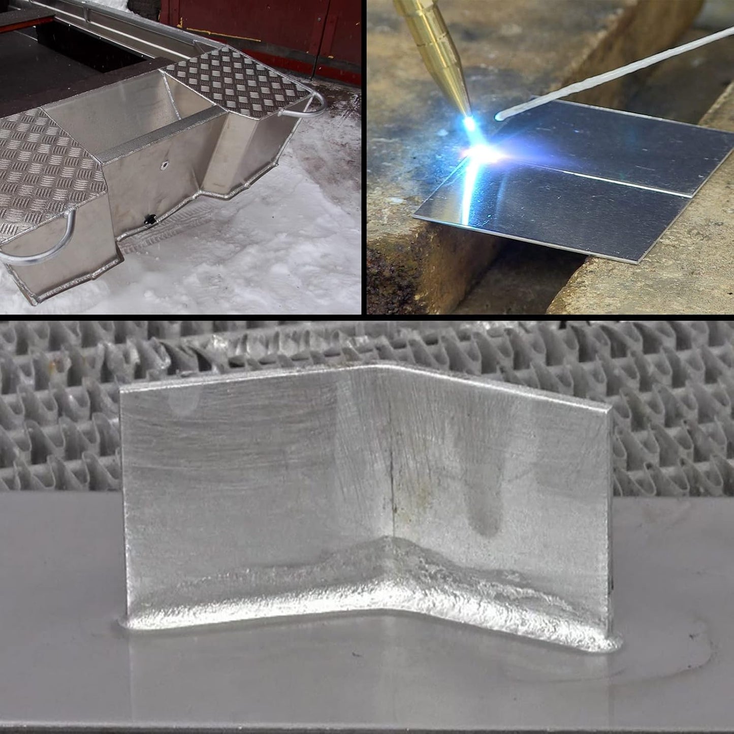 2Pack 6061 T651 Aluminum Sheet Metal 6 x 6 x 1/4 Inch Flat Plain Aluminum Plate Covered with Protective Film, Heat Treatable Rectangle 6MM Aluminum Metal Plate for Industrial, Crafting, DIY