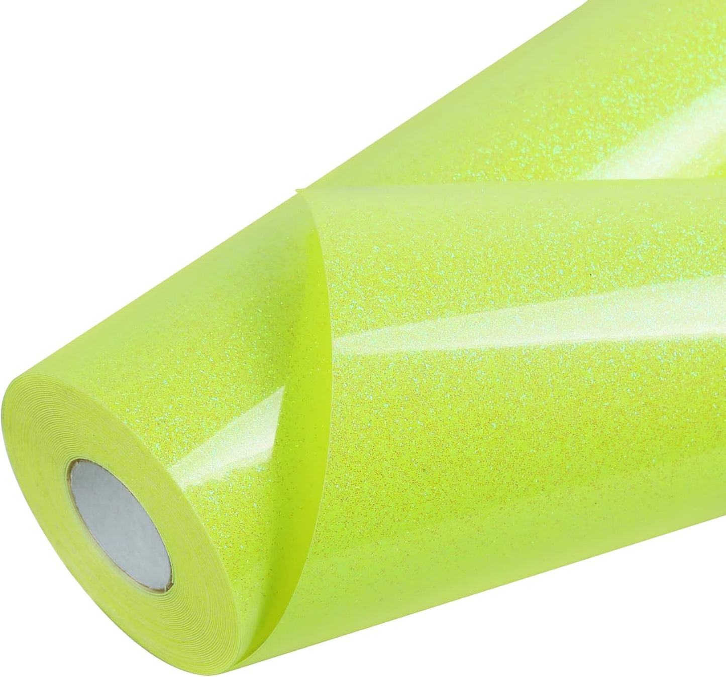 TORC Yellow Glitter HTV Heat Transfer Vinyl Large Roll 12 inch x 20 ft Sparkly Iron on Vinyl for T Shirts Crafts