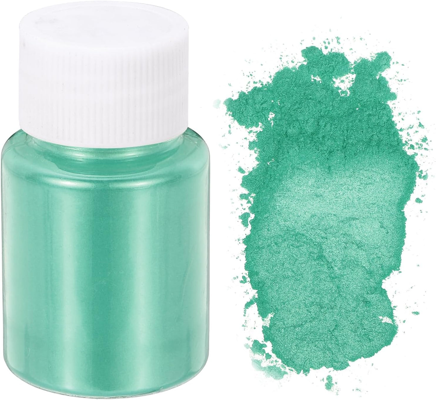uxcell 10g/0.35oz Cosmetic Grade Mica Powder, 600 Mesh Mica Powder Natural Resin Epoxy Pigment Powders for Casting Resin, Candle Dye, DIY Nail Polish and Lip Gloss, Turquoise