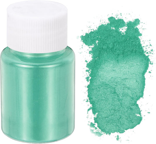 uxcell 10g/0.35oz Cosmetic Grade Mica Powder, 600 Mesh Mica Powder Natural Resin Epoxy Pigment Powders for Casting Resin, Candle Dye, DIY Nail Polish and Lip Gloss, Turquoise
