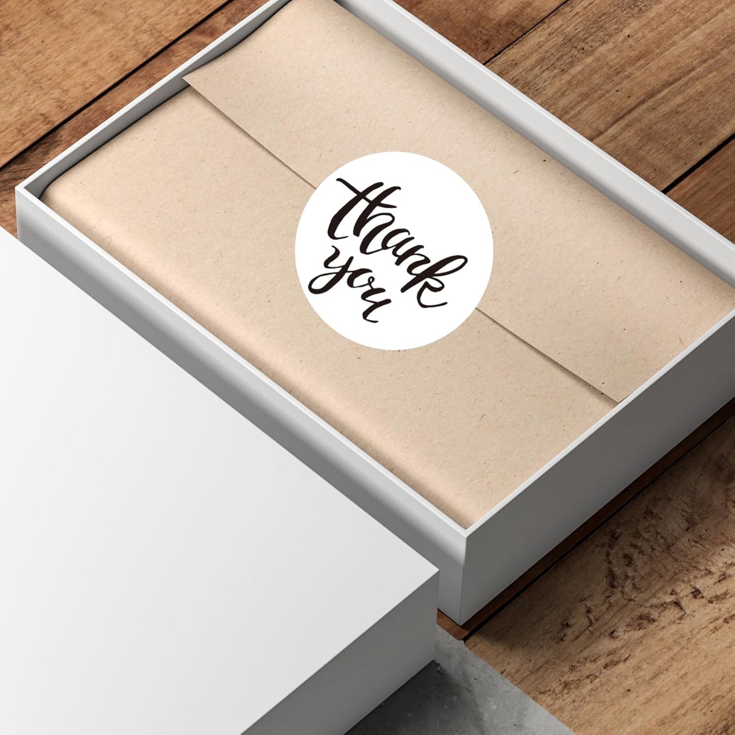 3 Inch White Round Thermal Sticker Labels, Waterproof Circle Direct Thermal Labels, Multi-Purpose Self-Adhesive Sticker Label for DIY Logo Design- 200 Sheet/Roll