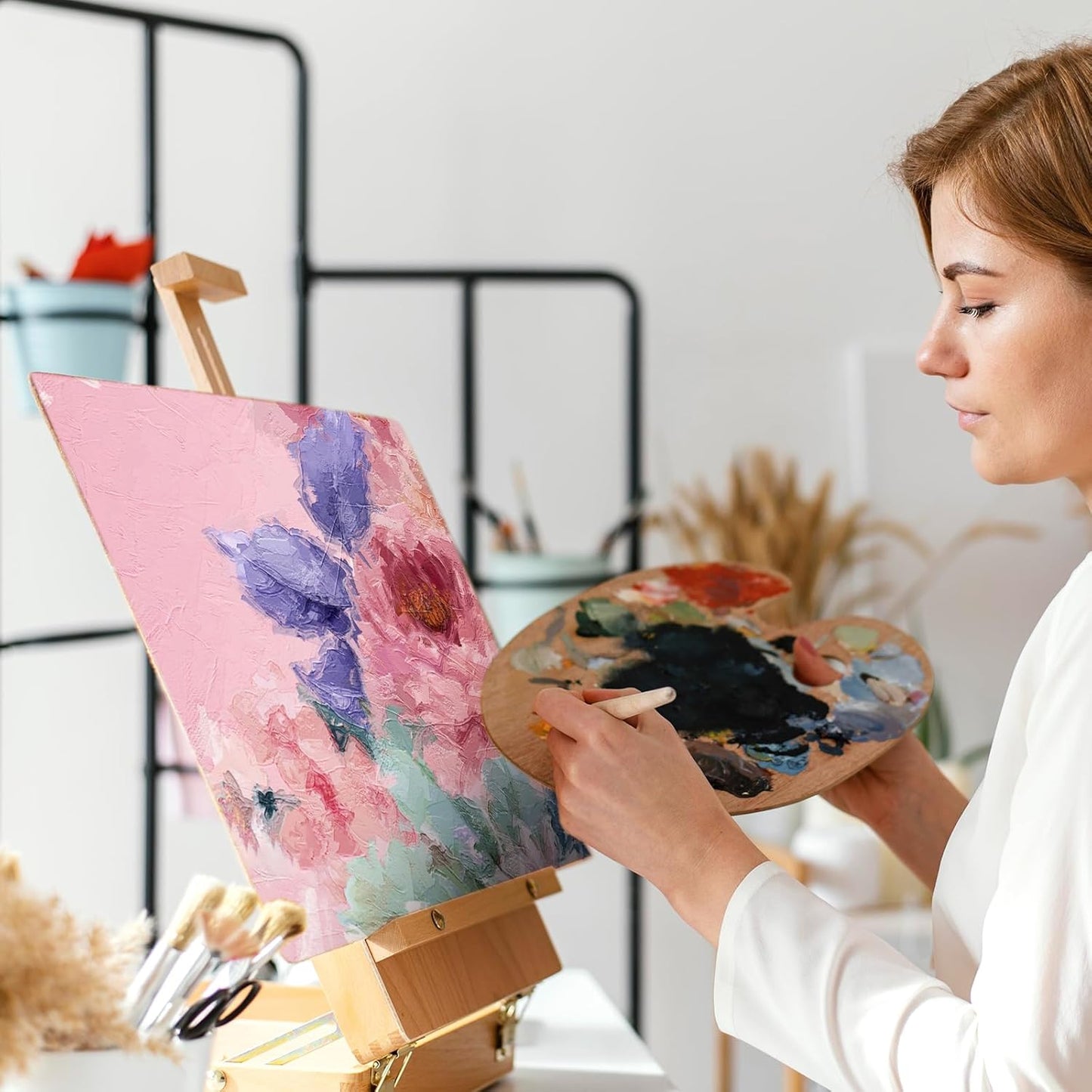 ESRICH 8x10 Canvases for Painting, 70 Pack Canvas Boards for Painting Primed Acid Free Blank Canvas Panels for Oil Paint, Watercolor, Acrylic Paint, Gouache and Tempera.