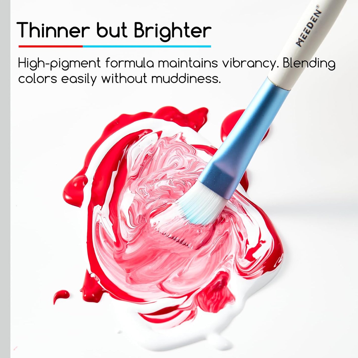 MEEDEN Soft Body Acrylic Paint: Yellow Green Light Matte Finish - 250ml/8.45oz Bulk Acrylic Colors in Ergonomic Bottle - Fluid Flow Art Paints for Artists Canvas Painting