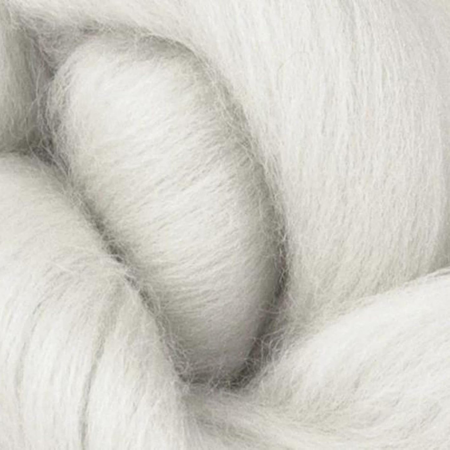 Revolution Fibers Merino Wool Combed Top | 1 lb Premium Wool Roving | 22 Micron, Best Merino Wool for Spinning, Tapestry, Needle Felting, Big Yarn Roving and Wall Hangings (Lightning White)