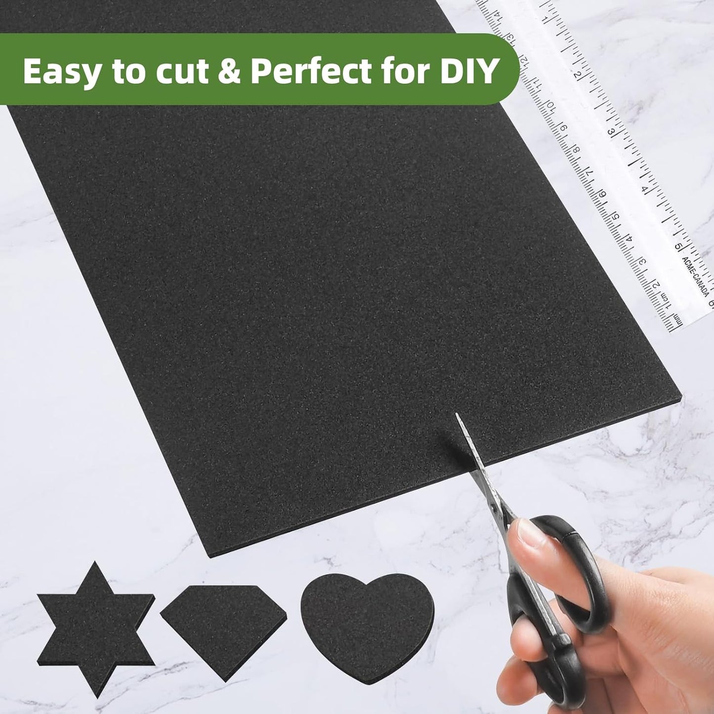 6 Pcs Adhesive Foam Padding, 12in X 8in Closed Cell Foam Sheet, 1/8in Thick Sticky Neoprene Rubber Pad, Anti-Slip, Soundproof and Anti Vibration