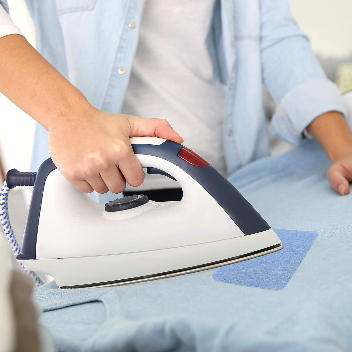 30 Pieces Iron on Patches for Clothing Repair Fabric Patches Iron on for Denim Jean Repair Patch Decorating Kit Repair Canvas Fabric for Puffer Down Jacket (Vivid Colors)