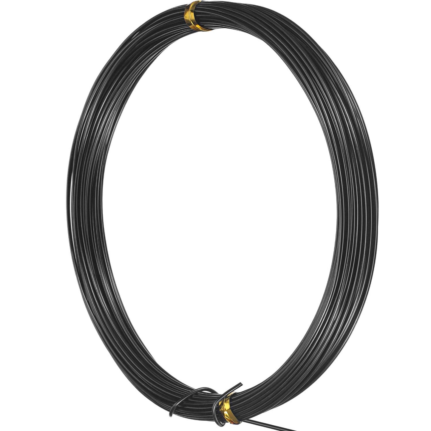 TecUnite Aluminum Craft Wire for Sculpting Armature Bendable Craft Wire for DIY Jewelry Making(Black, 10 M X 1 mm, 1 Roll)