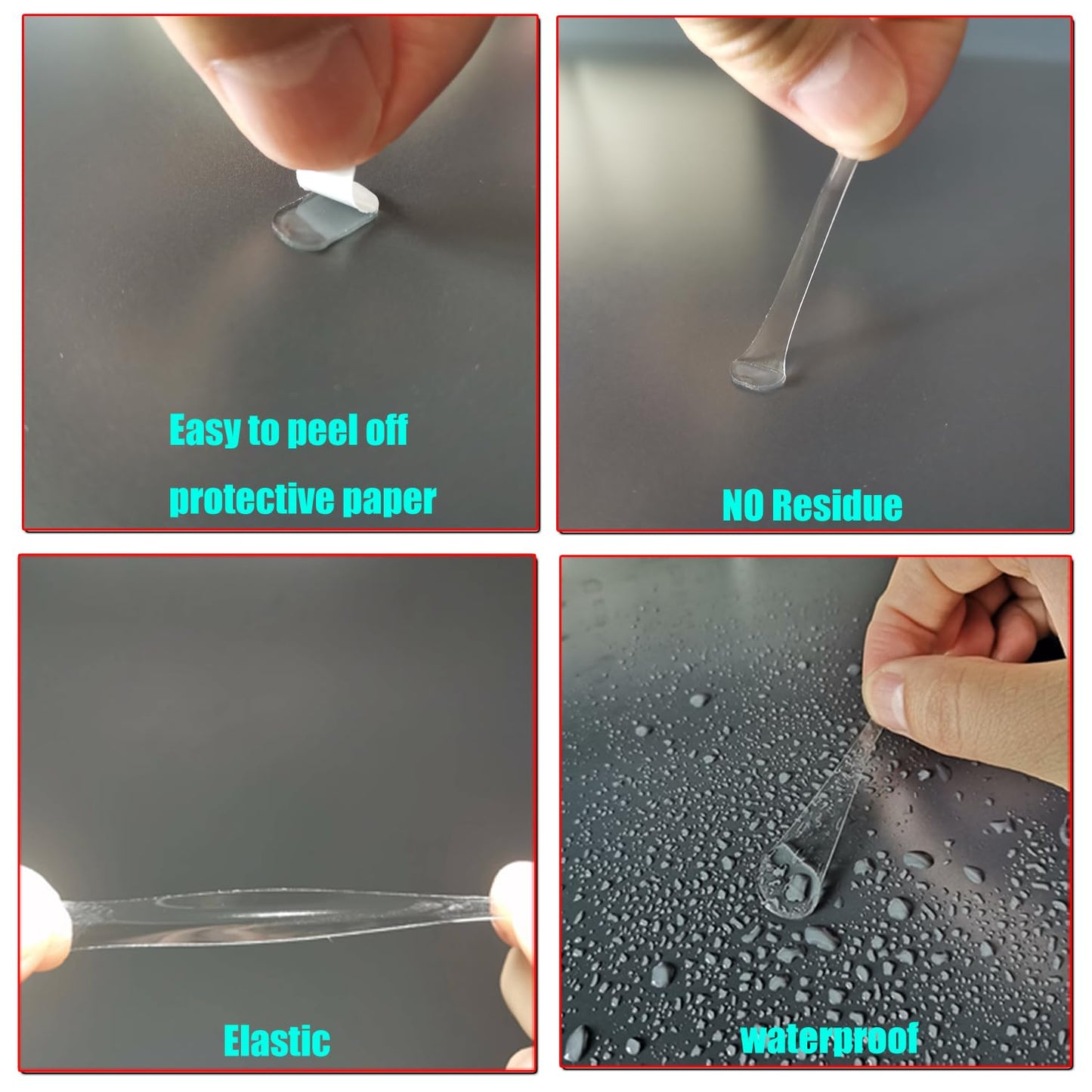 270 Pcs Sticky Tack Poster Stickers, Double Sided Sticky Round Clear Stickers, No Trace Poster Adhesive Putty Removable Waterproof Adhesive Dots for Festival Decoration Sticky Dot (0.31" X 0.51")