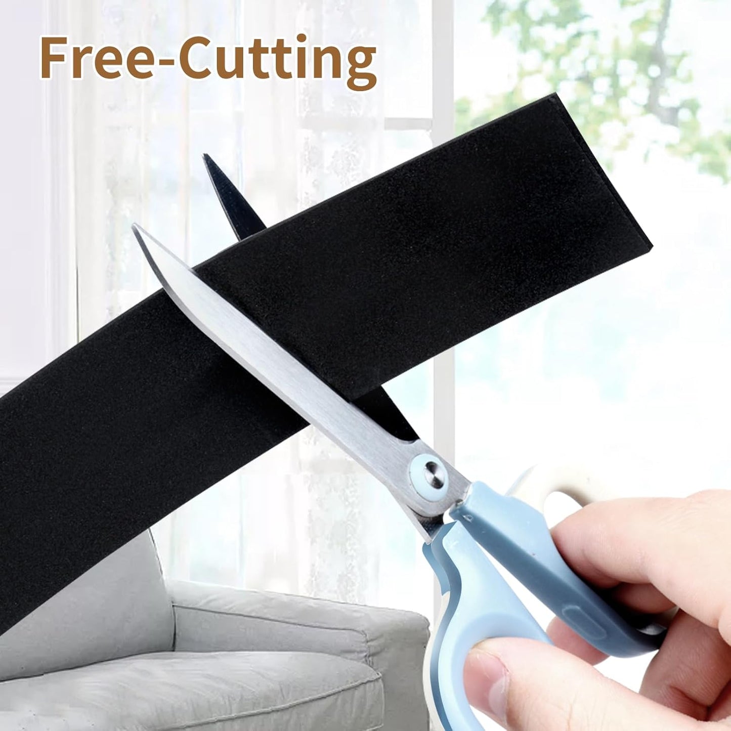 EVA Self - Adhesive Foam Tape | 16.4ft Length, 3.2in Widths,Black,| Winter - Ready Waterproof, Dustproof, Soundproof Weather Stripping for Windows, Doors & More to Block Chilly Drafts